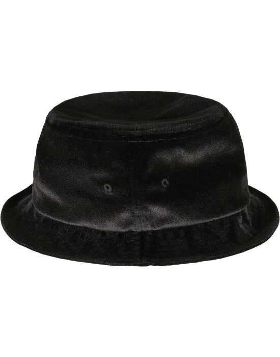 Кадифена шапка идиотка в черен цвят Velvet Bucket Hat, Аксесоари - Lit.bg