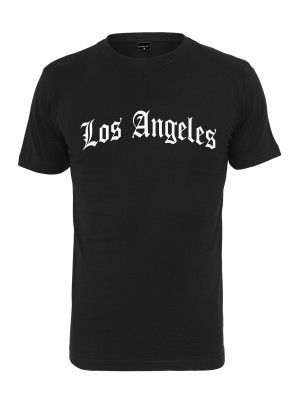 Мъжка тениска в черен цвят Mister Tee Los Angeles Wording Tee black 