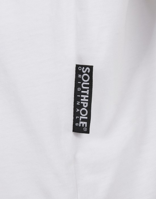 Мъжка тениска в бял цвят Southpole Logo Tee white, Тениски - Lit.bg Мъжка тениска в бял цвят Southpole Logo Tee white, Мъже - Lit.bg