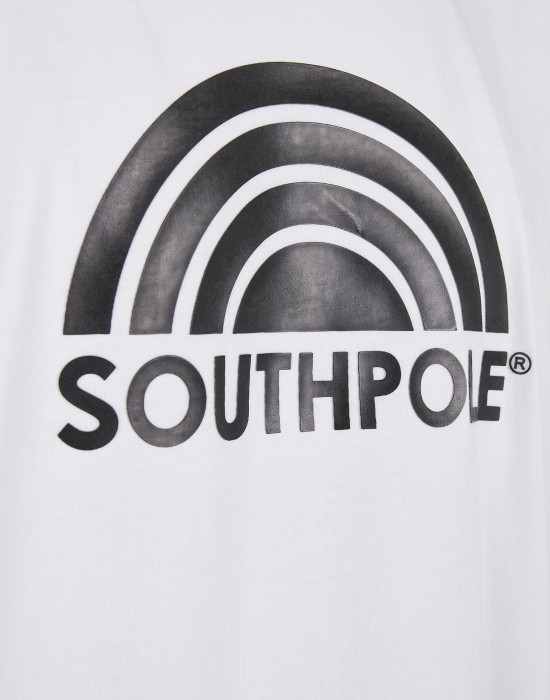 Мъжка тениска в бял цвят Southpole Logo Tee white, Тениски - Lit.bg Мъжка тениска в бял цвят Southpole Logo Tee white, Мъже - Lit.bg