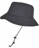 Шапка идиотка с връзка в тъмносив цвят Adjustable Flexfit Bucket Hat, Аксесоари - Lit.bg