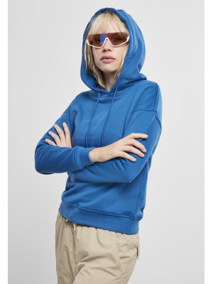 Дамски суичър в кралско син цвят Urban Classics Ladies Hoody sporty blue 