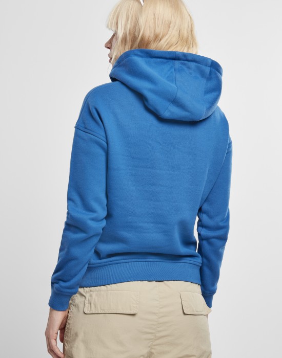 Дамски суичър в кралско син цвят Urban Classics Ladies Hoody sporty blue, Суичъри - Lit.bg Дамски суичър в кралско син цвят Urban Classics Ladies Hoody sporty blue, Жени - Lit.bg