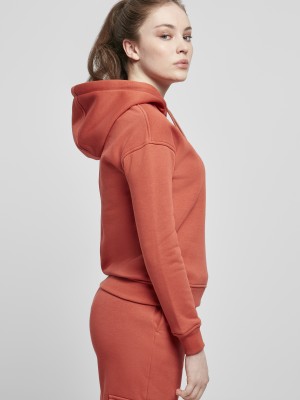 Дамски суичър в цвят корал Urban Classics 