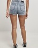 Дамски къси дънкови панталони в светлосин цвят Urban Classics 5 Pocket Shorts light skyblue acid washed, Дамски къси панталони - Lit.bg Дамски къси дънкови панталони в светлосин цвят Urban Classics 5 Pocket Shorts light skyblue acid washed, Жени - Lit.bg