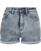 Дамски къси дънкови панталони в светлосин цвят Urban Classics 5 Pocket Shorts light skyblue acid washed, Жени - Lit.bg