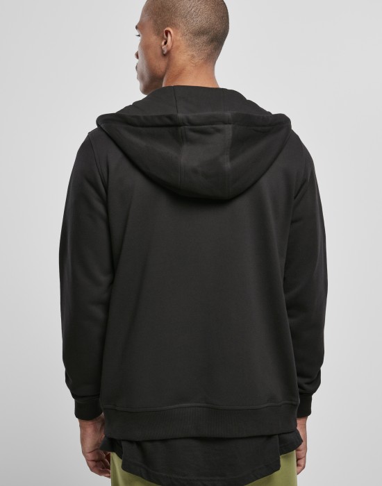 Мъжки суичър в черен цвят Urban Classics Basic Terry Zip Hoody, Суичъри с цип - Lit.bg Мъжки суичър в черен цвят Urban Classics Basic Terry Zip Hoody, Мъже - Lit.bg