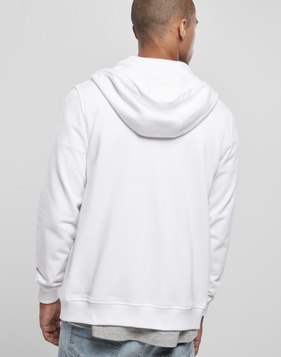 Мъжки суичър в бял цвят Urban Classics Basic Terry Zip Hoody, Суичъри с цип - Lit.bg Мъжки суичър в бял цвят Urban Classics Basic Terry Zip Hoody, Мъже - Lit.bg