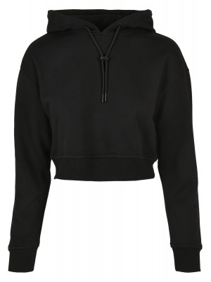 Дамски суичър в черен цвят Urban Classics Ladies Short Terry Hoody