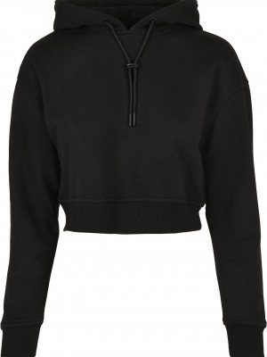 Дамски суичър в черен цвят Urban Classics Ladies Short Terry Hoody