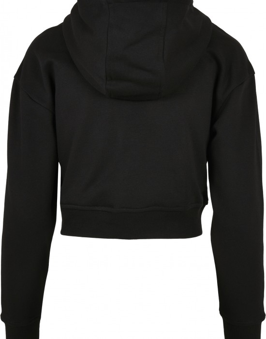 Дамски суичър в черен цвят Urban Classics Ladies Short Terry Hoody, Жени - Lit.bg