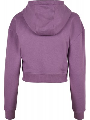 Дамски суичър в лилав цвят Urban Classics Ladies Short Terry Hoody