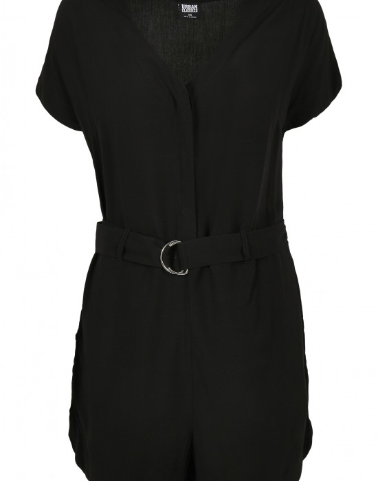 Дамски гащеризон Urban Classics Ladies Short Viscose Belt Jumpsuit, Жени - Lit.bg