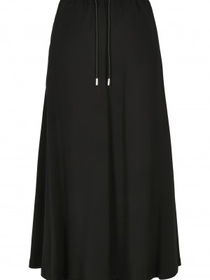 Дамска пола в черен цвят Urban Classics Viscose Midi 