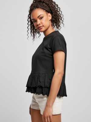 Дамска тениска в черен цвят Urban Classics от органичен памук