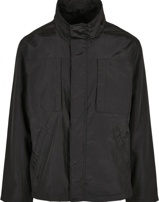 Мъжка ветровка в черен цвят Urban Classics Double Pocket Nylon Crepe Jacket, Мъже - Lit.bg