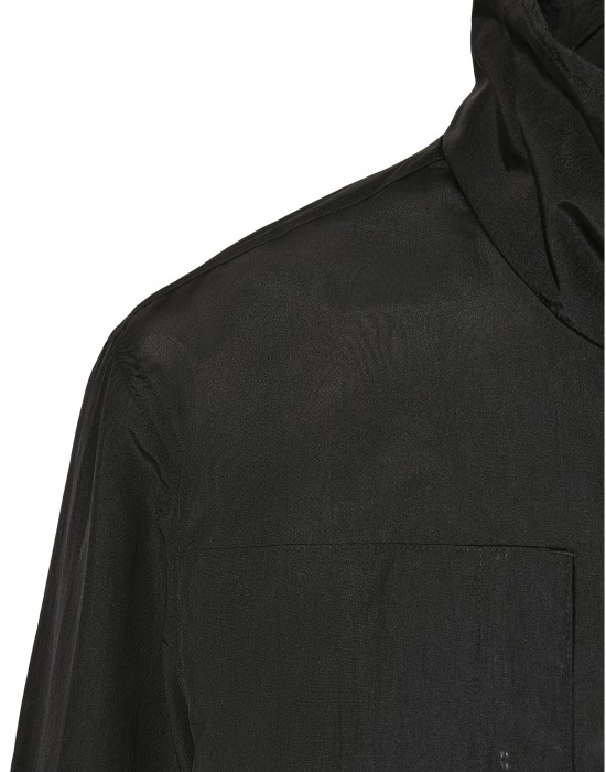 Мъжка ветровка в черен цвят Urban Classics Double Pocket Nylon Crepe Jacket, Мъже - Lit.bg