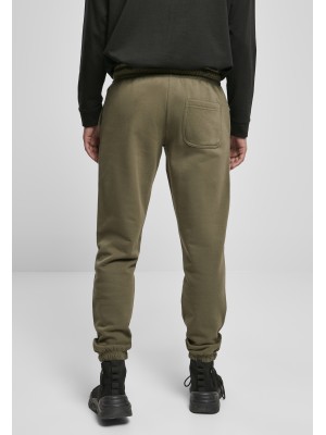 Мъжко долнище в масленозелен цвят Urban Classics Basic Sweatpants 2.0 