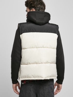 Мъжки елек в пясъчен цвят Urban Classics Block Puffer 