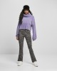 Дамски къс пуловер в лилав цвят Urban Classics Ladies Short Chenille Turtleneck Sweater, Жени - Lit.bg