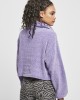 Дамски къс пуловер в лилав цвят Urban Classics Ladies Short Chenille Turtleneck Sweater, Жени - Lit.bg