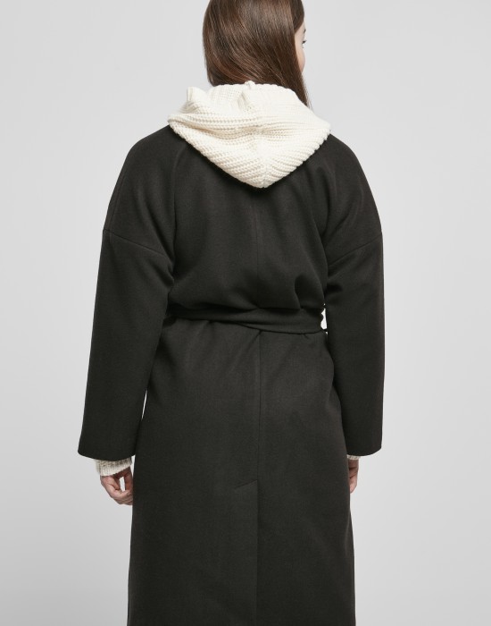 Дамско палто в черен цвят Urban Classics Ladies Oversized Classic Coat, Жени - Lit.bg