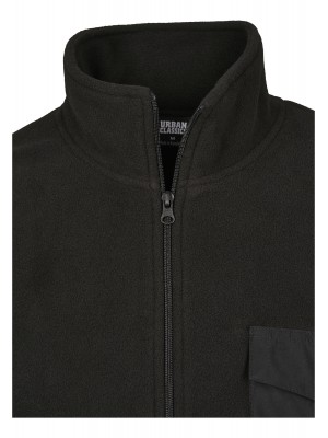 Детско спортно преходно яке Urban Classics в черен цвят