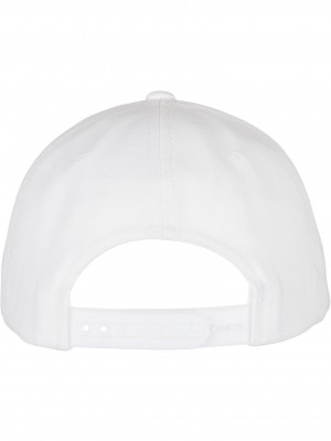 Шапка с козирка в бял цвят Urban Classics Premium Curved Visor Snapback 