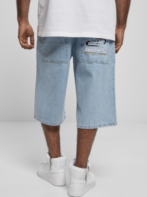 Мъжки къси дънкови панталони в светлосин цвят Southpole Denim Shorts light blue 