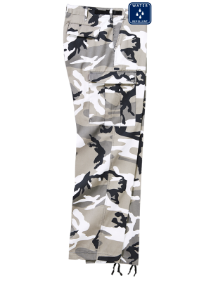 Армейски карго панталони в бял камуфлажен цвят Brandit urban