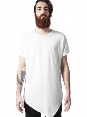 Асиметрична мъжка тениска Urban Classic в бяло