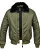 Авиаторско мъжко яке в цвят маслина Brandit MA2 Jacket Fur Collar, Зимни якета - Lit.bg Авиаторско мъжко яке в цвят маслина Brandit MA2 Jacket Fur Collar, Зимни якета - Lit.bg