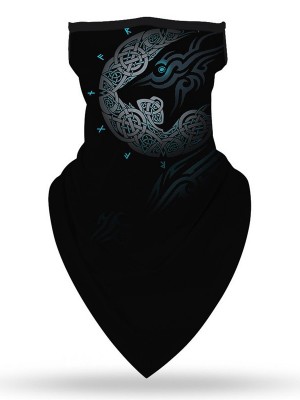 Бандана маска с уши нов дизайн HoodStyle Bandana Design Wolf