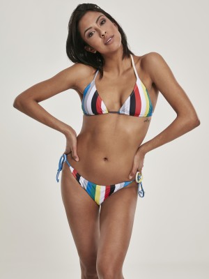 Бански костюм от две части Urban Classics Ladies Stripe Bikini multicolor 