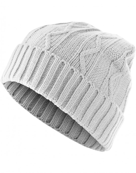 Бийни шапка в бял цвят MSTRDS Beanie Cable Flap, Аксесоари - Lit.bg Бийни шапка в бял цвят MSTRDS Beanie Cable Flap, Аксесоари - Lit.bg