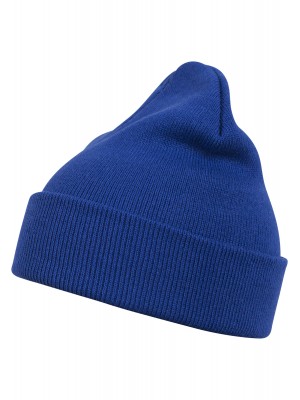 Бийни шапка в кралско син цвят Beanie Basic Flap royal