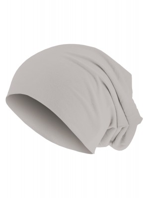 Бийни шапка в пастелно сив цвят MSTRDS Pastel Jersey Beanie stone