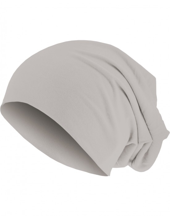 Бийни шапка в пастелно сив цвят MSTRDS Pastel Jersey Beanie stone, Аксесоари - Lit.bg