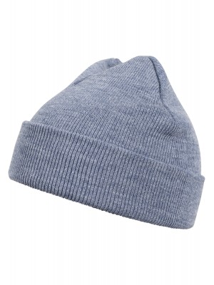Бийни шапка в син цвят MSTRDS Beanie Basic Flap h.indigo 