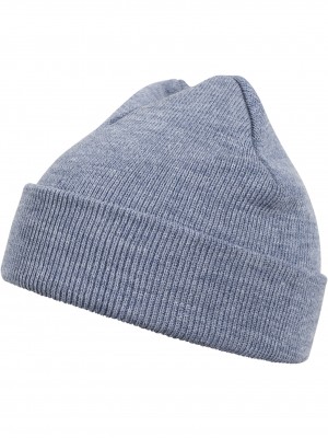 Бийни шапка в син цвят MSTRDS Beanie Basic Flap h.indigo 