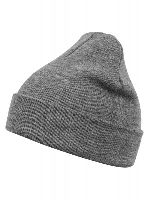 Бийни шапка в сив цвят MSTRDS Beanie Basic Flap h.grey 