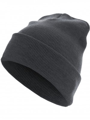 Бийни шапка в тъмносив цвят MSTRDS Beanie Basic Flap Long Version h.grey 