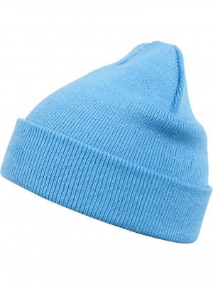 Бийни шапка в цвят тюркоаз MSTRDS Beanie Basic Flap turquoise 