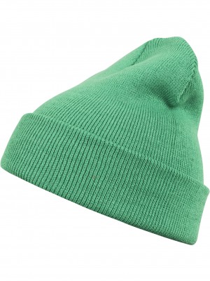 Бийни шапка в зелен цвят MSTRDS Beanie Basic Flap kelly 
