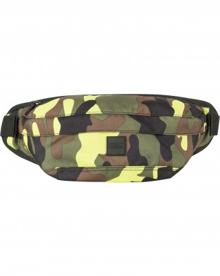 Чанта за рамо в жълт камуфлаж URBAN CLASSICS CAMO SHOULDER BAG