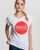 Дамска бяла тениска MERCHCODE Coca Cola Round Logo, Тениски - Lit.bg