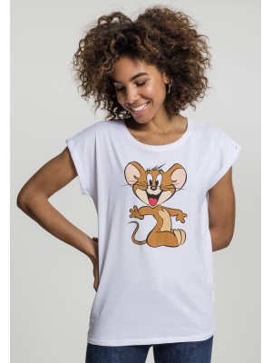 Дамска бяла тениска Merchcode Tom & Jerry Mouse