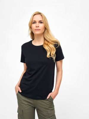 Дамска изчистена тениска в черен цвят Brandit