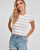 Дамска къса тениска на райета в бял цвят Urban Classics white/girlypink, Жени - Lit.bg Дамска къса тениска на райета в бял цвят Urban Classics white/girlypink, Жени - Lit.bg