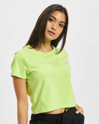 Дамска къса тениска в зелен цвят DEF Love